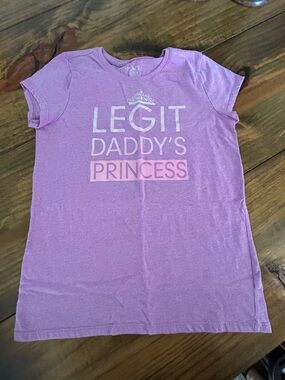 ✨Place Purple"Legit Daddy's Princess" Graphic Tee